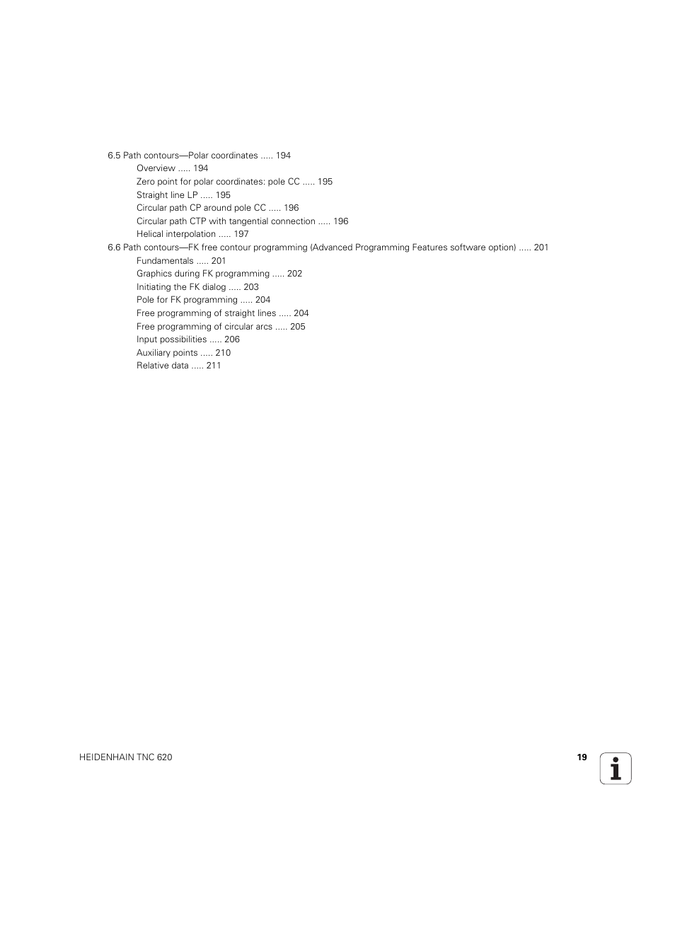 HEIDENHAIN TNC 620 (73498x-01) User Manual | Page 19 / 547