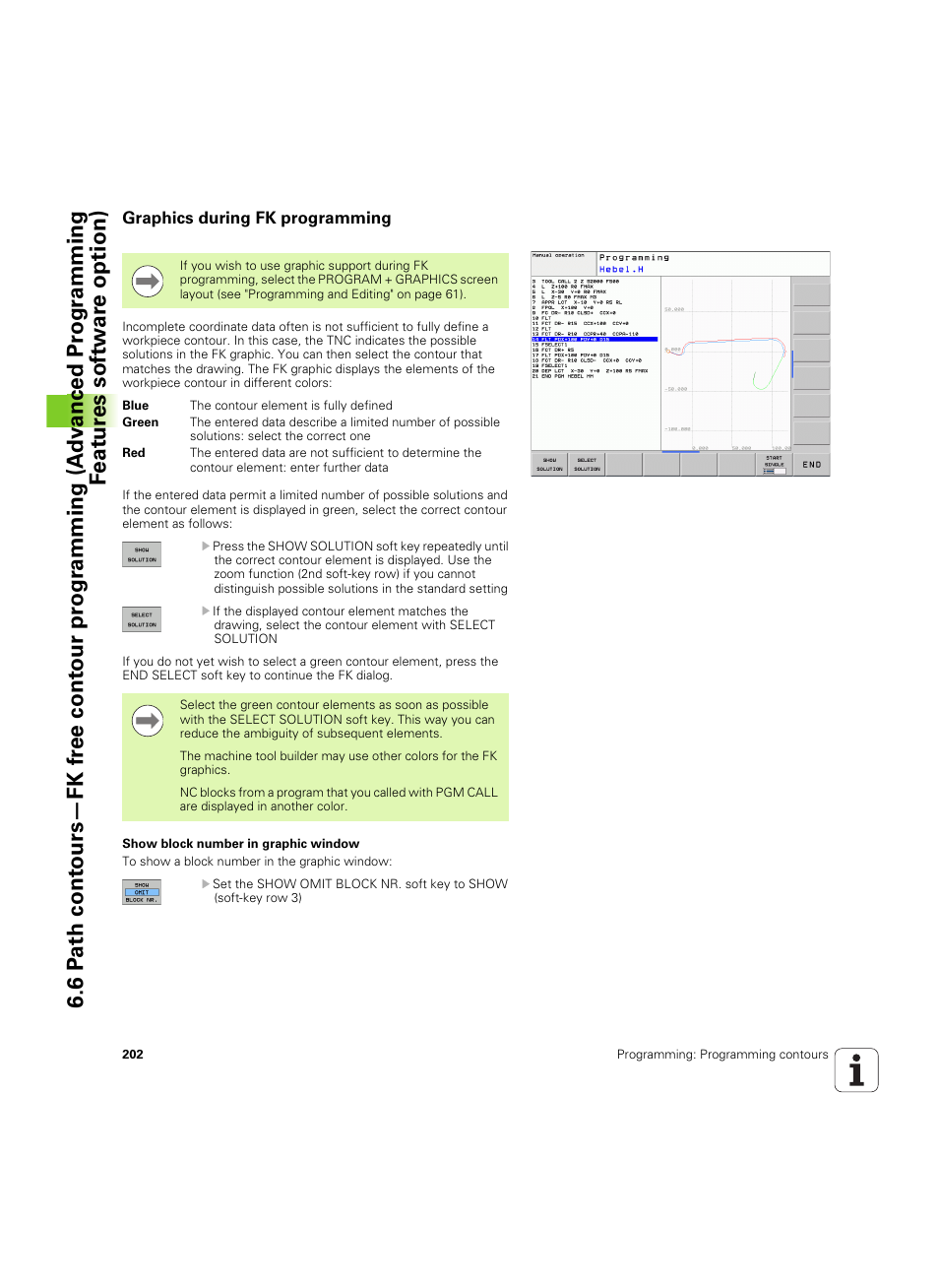 Graphics during fk programming | HEIDENHAIN TNC 620 (73498x-01) User Manual | Page 202 / 547