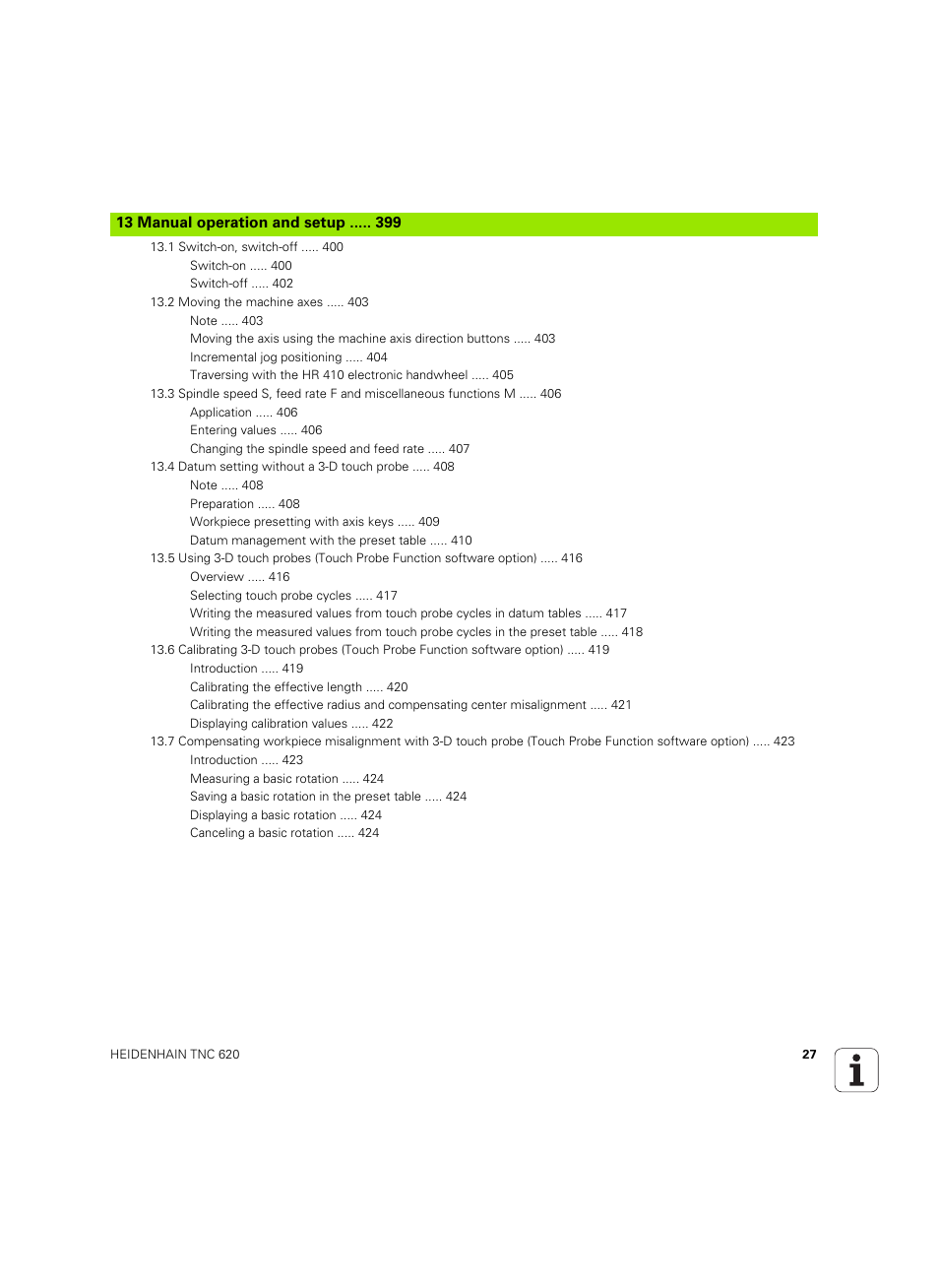 HEIDENHAIN TNC 620 (73498x-01) User Manual | Page 27 / 547