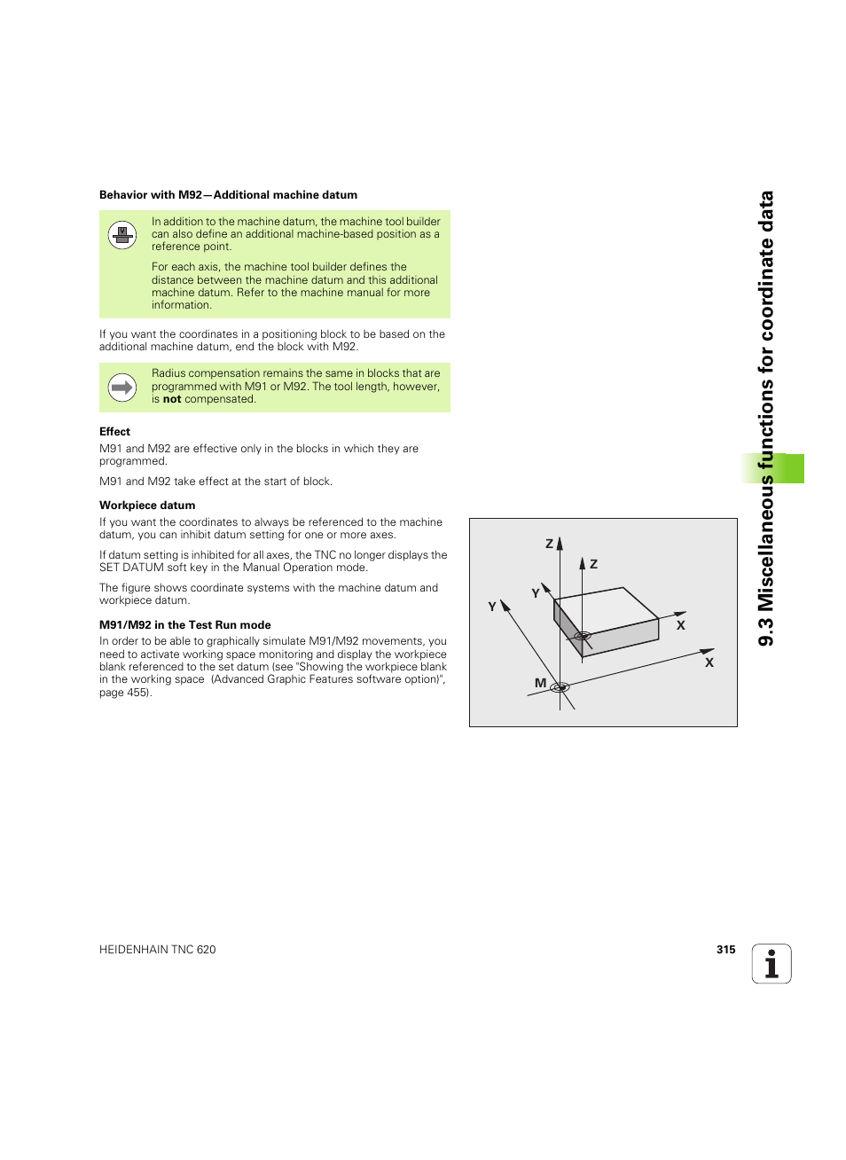 HEIDENHAIN TNC 620 (73498x-01) User Manual | Page 315 / 547