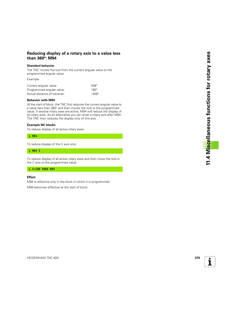 HEIDENHAIN TNC 620 (73498x-01) User Manual | Page 375 / 547