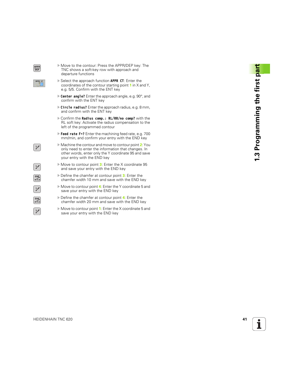 3 pr ogr amming the first par t | HEIDENHAIN TNC 620 (73498x-01) User Manual | Page 41 / 547
