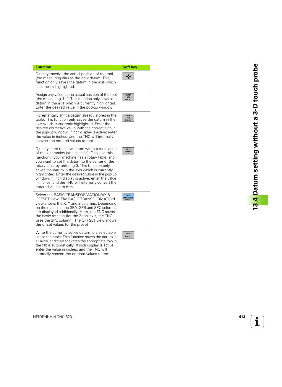 4 d a tu m set ting without a 3-d touc h pr obe | HEIDENHAIN TNC 620 (73498x-01) User Manual | Page 413 / 547
