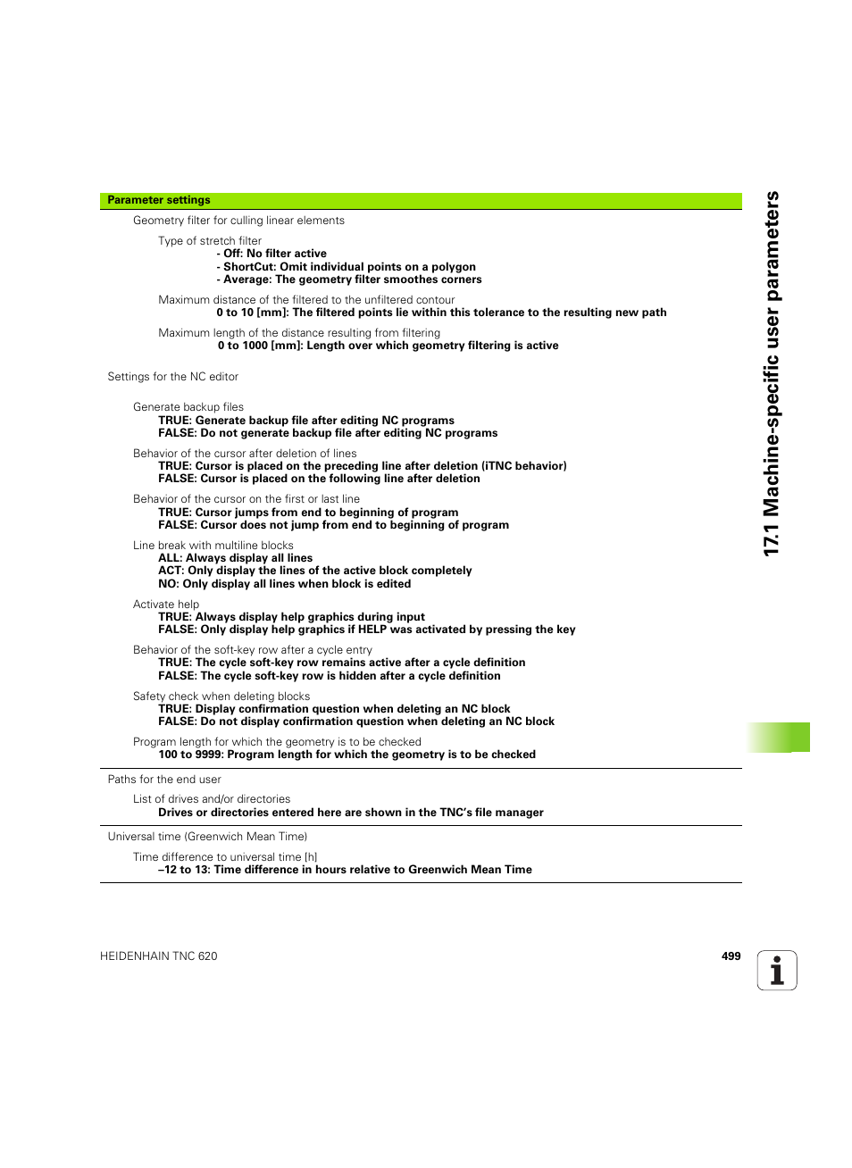 1 mac h ine-specific user par a met e rs | HEIDENHAIN TNC 620 (73498x-01) User Manual | Page 499 / 547