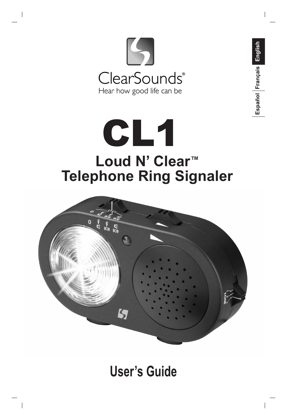 ClearSounds LOUD N CLEAR CL1 User Manual | 8 pages