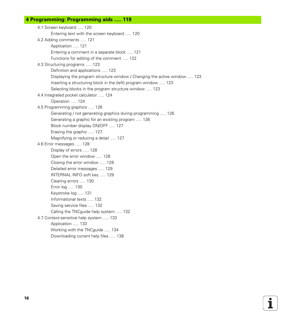 HEIDENHAIN TNC 620 (73498x-01) ISO programming User Manual | Page 16 / 497
