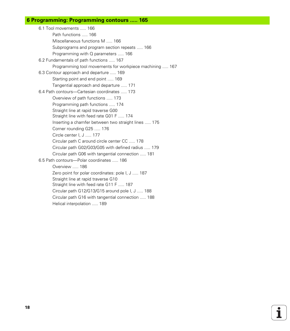 HEIDENHAIN TNC 620 (73498x-01) ISO programming User Manual | Page 18 / 497
