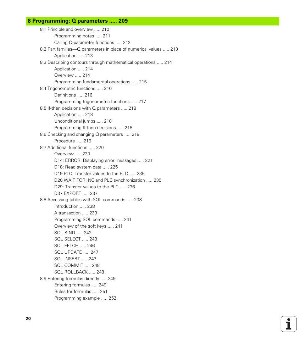 HEIDENHAIN TNC 620 (73498x-01) ISO programming User Manual | Page 20 / 497