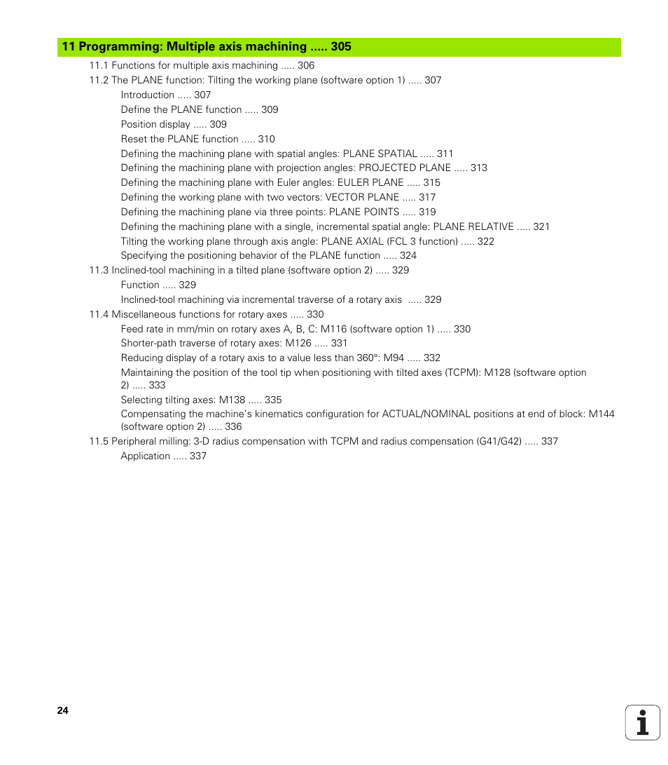 HEIDENHAIN TNC 620 (73498x-01) ISO programming User Manual | Page 24 / 497