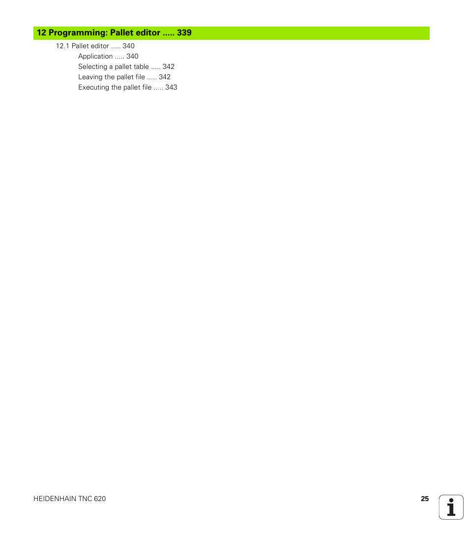 HEIDENHAIN TNC 620 (73498x-01) ISO programming User Manual | Page 25 / 497