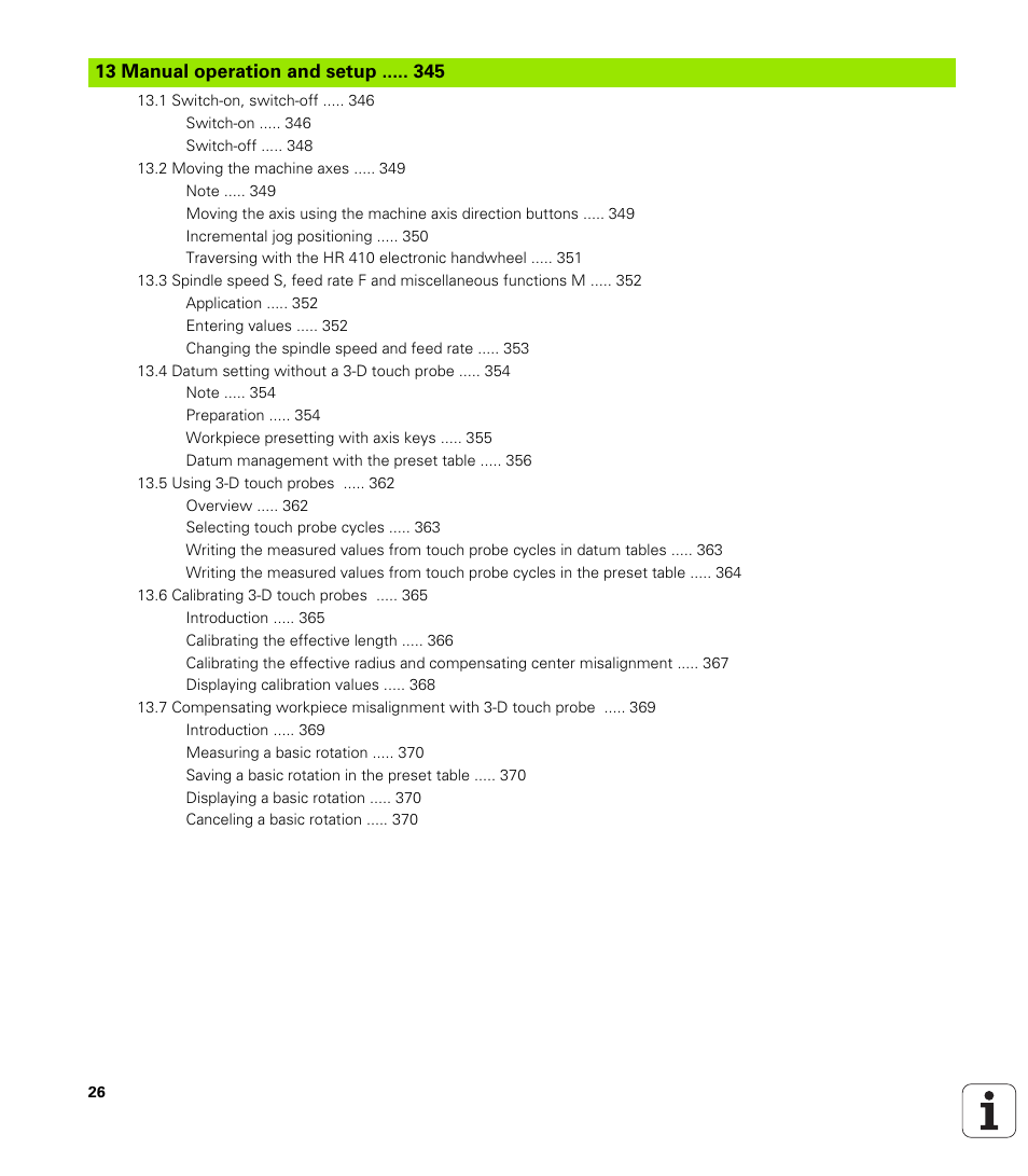 HEIDENHAIN TNC 620 (73498x-01) ISO programming User Manual | Page 26 / 497