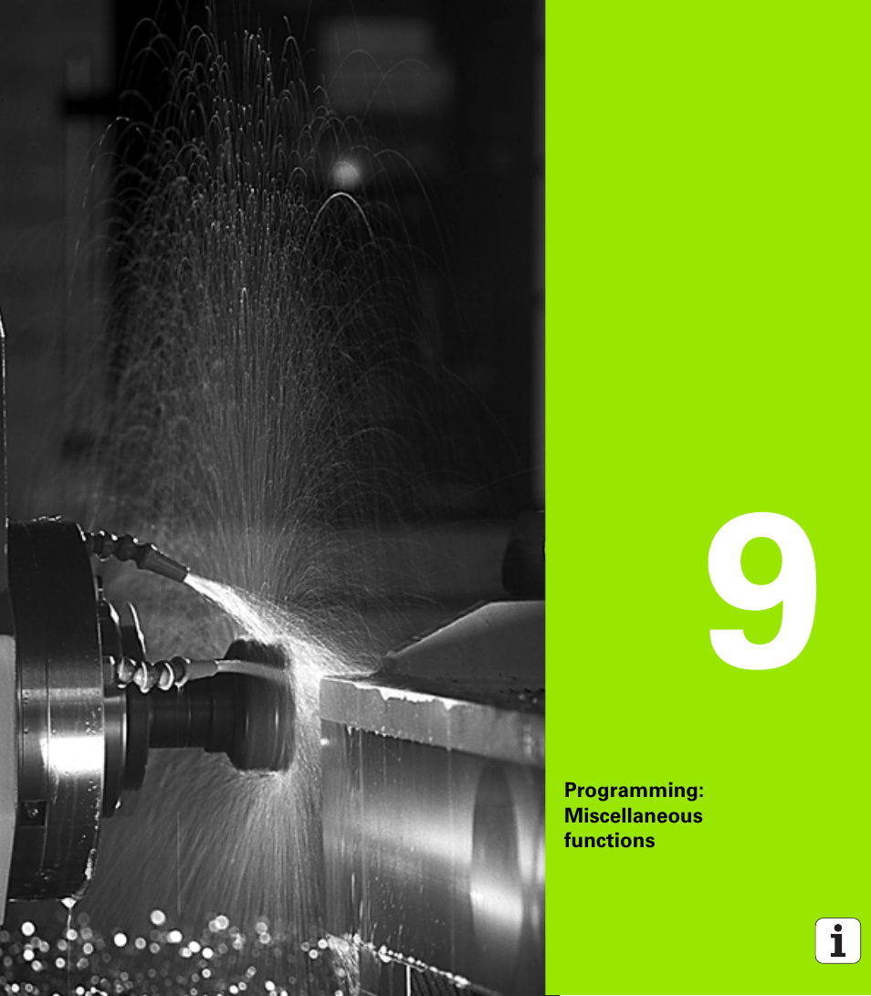 Programming: miscellaneous functions, 9 programming: miscellaneous functions | HEIDENHAIN TNC 620 (73498x-01) ISO programming User Manual | Page 277 / 497