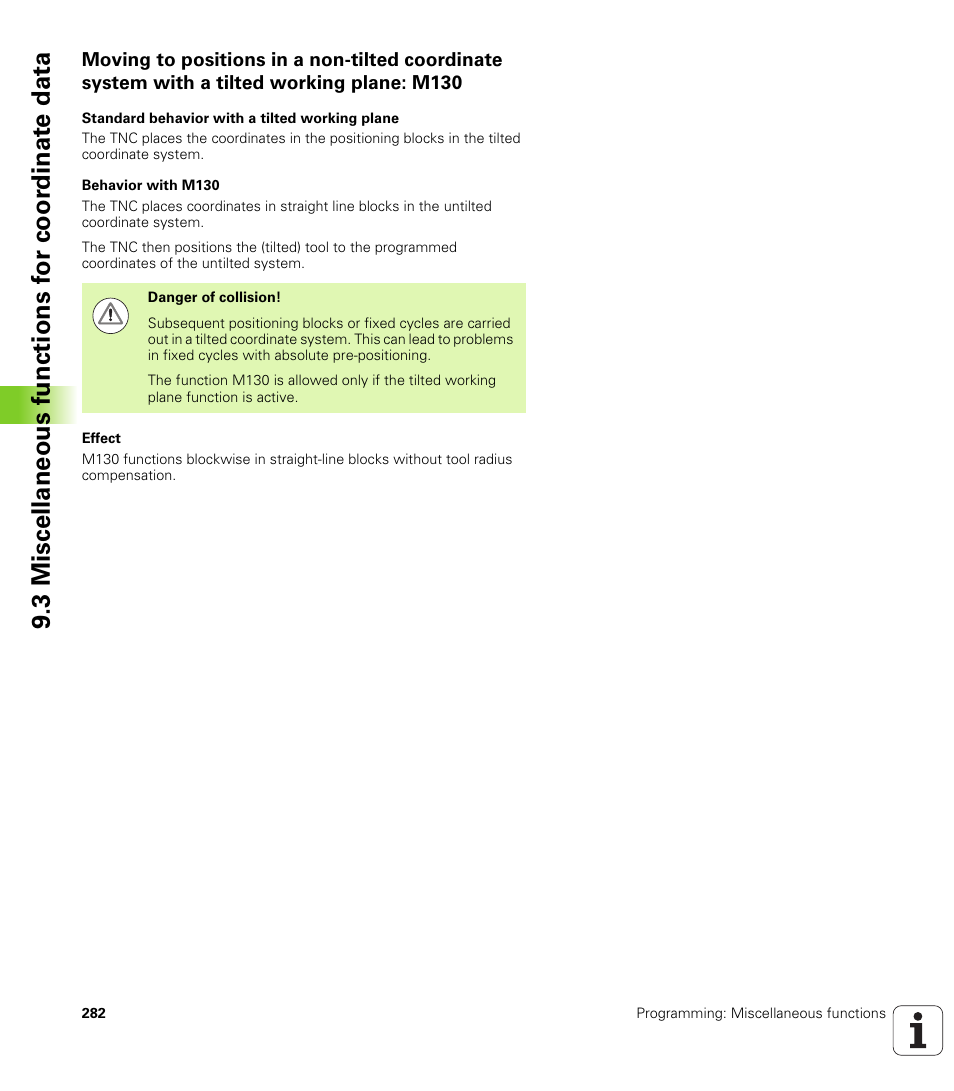 HEIDENHAIN TNC 620 (73498x-01) ISO programming User Manual | Page 282 / 497