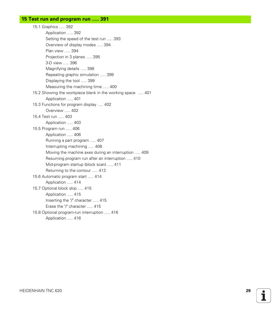 HEIDENHAIN TNC 620 (73498x-01) ISO programming User Manual | Page 29 / 497