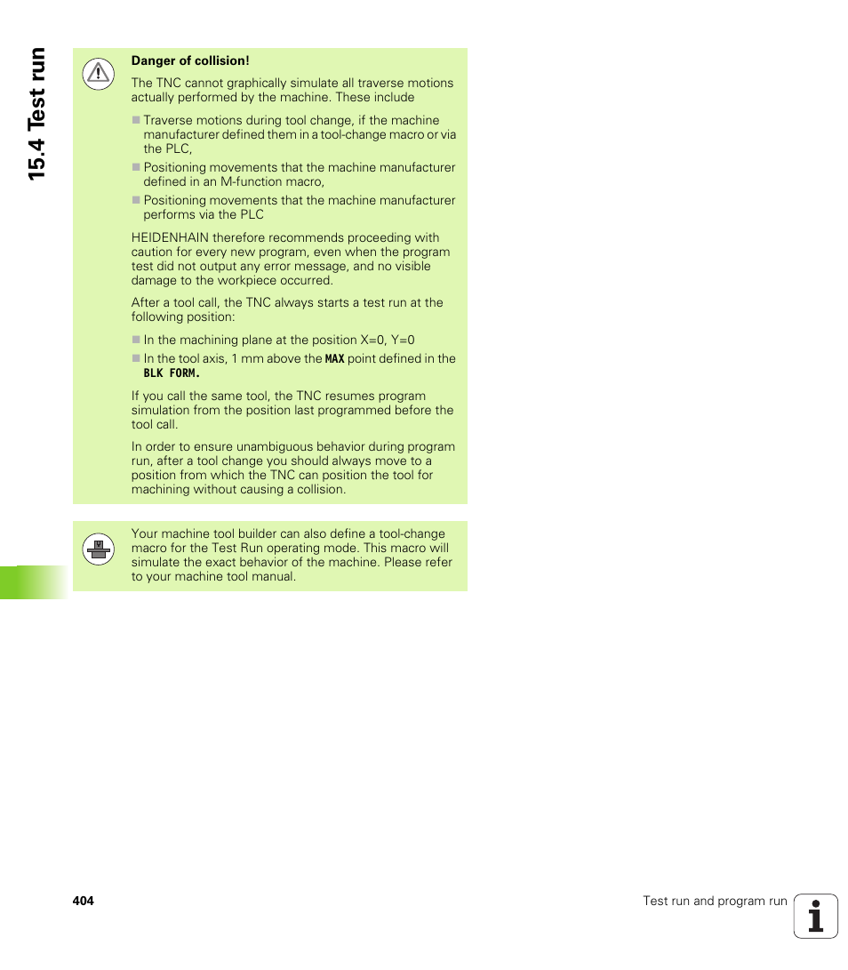 4 t e st r u n | HEIDENHAIN TNC 620 (73498x-01) ISO programming User Manual | Page 404 / 497
