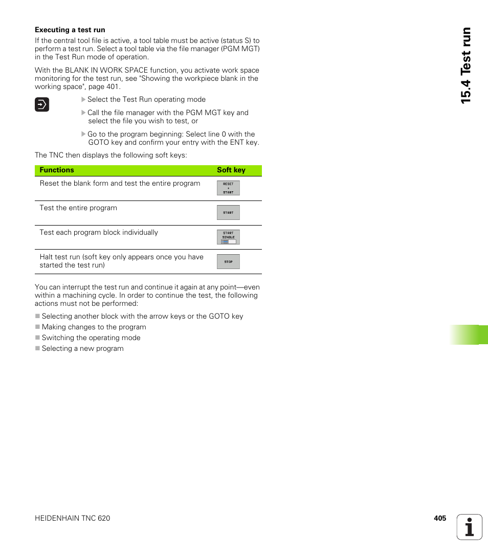 4 t e st r u n | HEIDENHAIN TNC 620 (73498x-01) ISO programming User Manual | Page 405 / 497