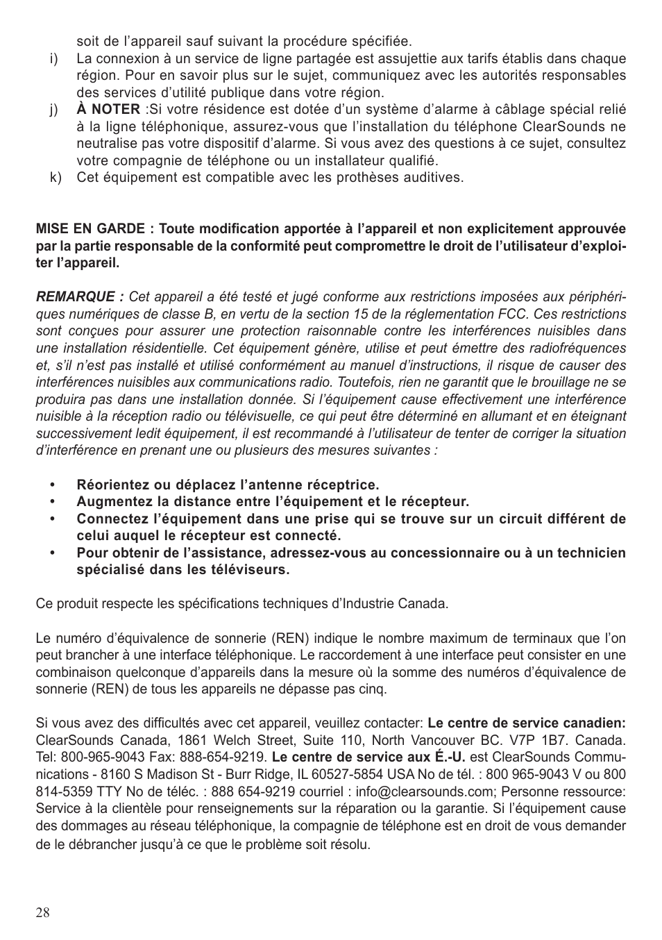 ClearSounds A50 User Manual | Page 59 / 89