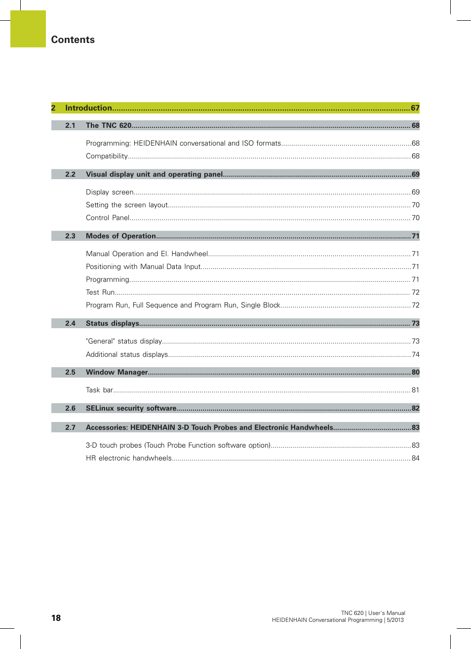 HEIDENHAIN TNC 620 (73498x-02) User Manual | Page 18 / 599