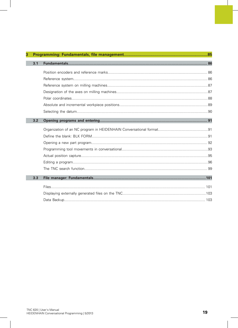 HEIDENHAIN TNC 620 (73498x-02) User Manual | Page 19 / 599