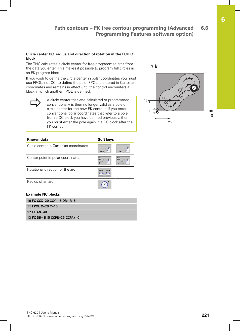 HEIDENHAIN TNC 620 (73498x-02) User Manual | Page 221 / 599