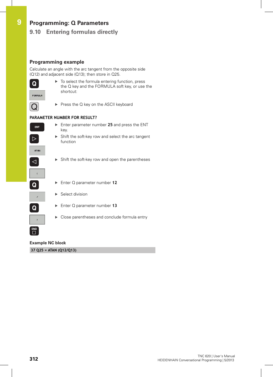 Programming example | HEIDENHAIN TNC 620 (73498x-02) User Manual | Page 312 / 599