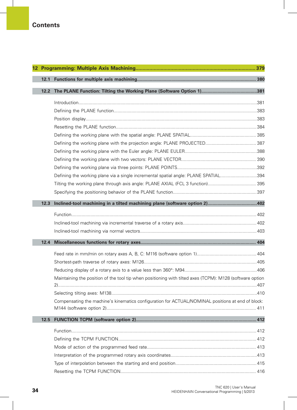 HEIDENHAIN TNC 620 (73498x-02) User Manual | Page 34 / 599