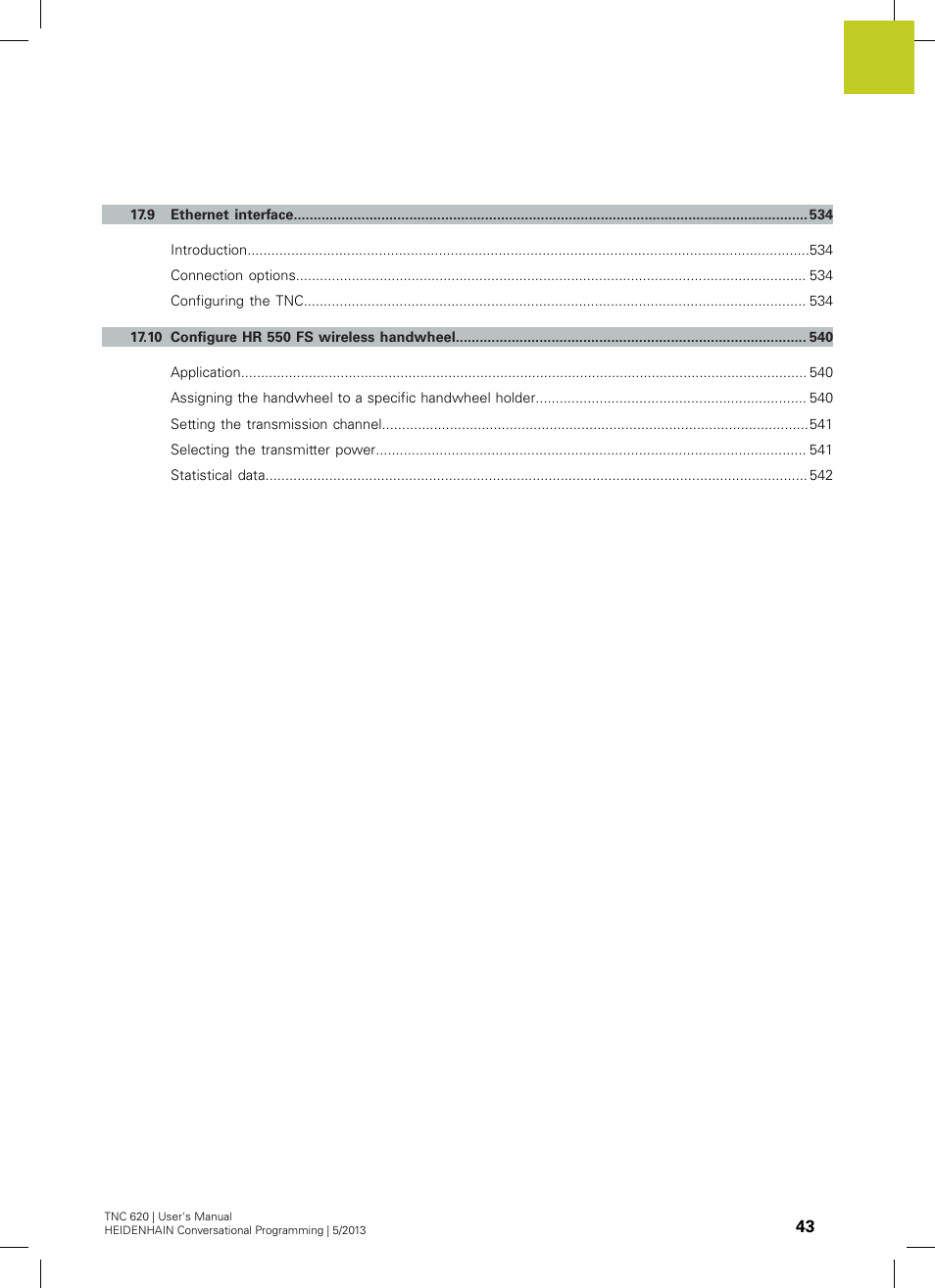 HEIDENHAIN TNC 620 (73498x-02) User Manual | Page 43 / 599