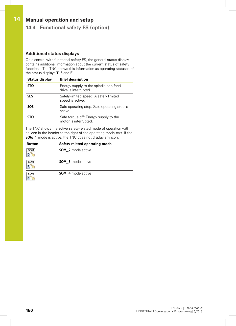 Additional status displays | HEIDENHAIN TNC 620 (73498x-02) User Manual | Page 450 / 599