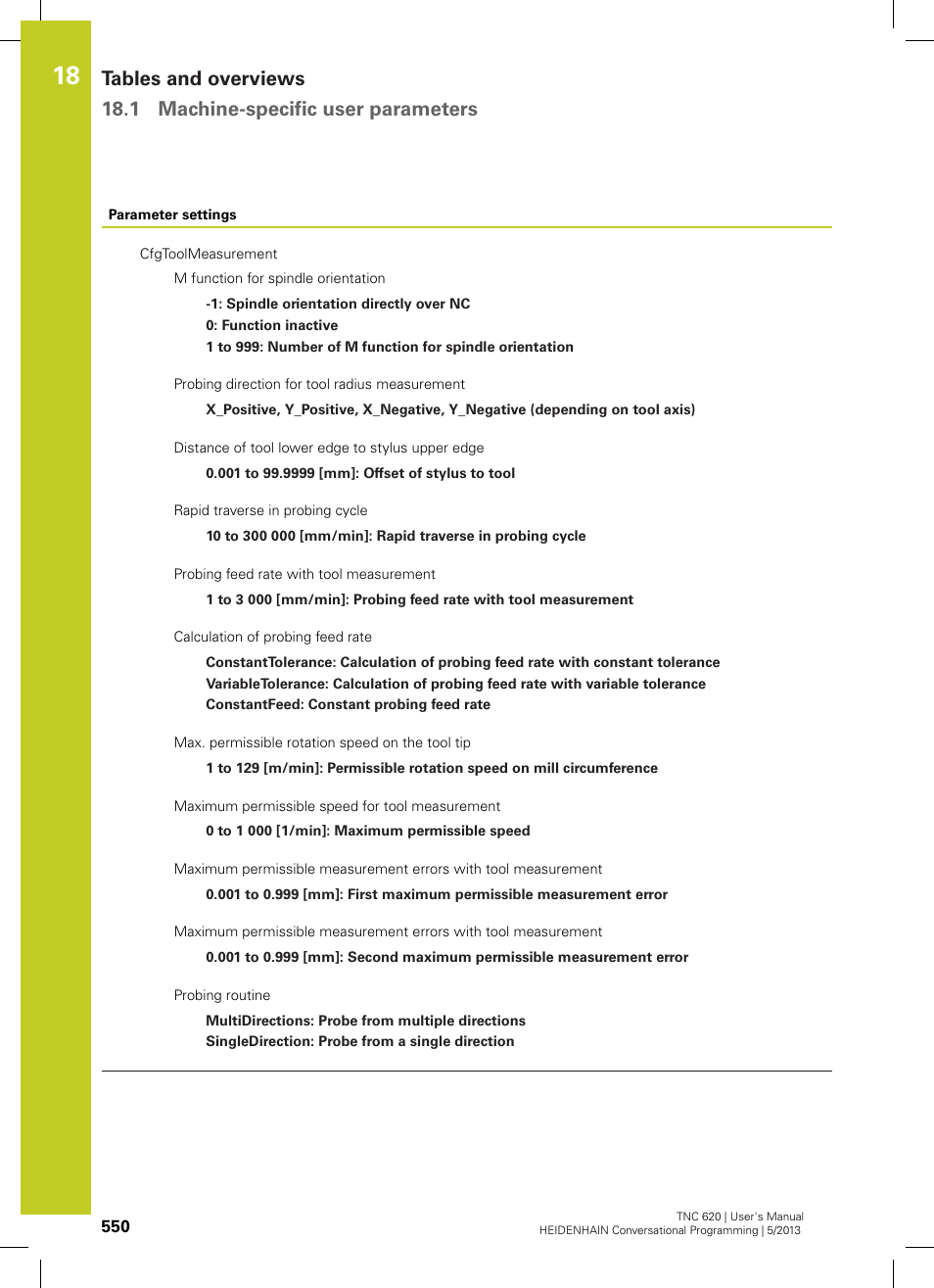 HEIDENHAIN TNC 620 (73498x-02) User Manual | Page 550 / 599