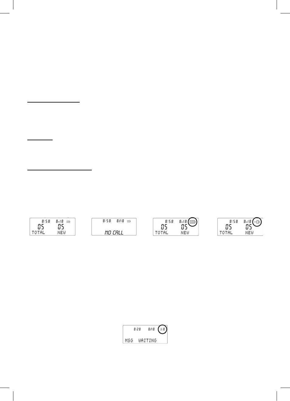 Viewing your display screen, Message waiting | ClearSounds CSC50-ER User Manual | Page 26 / 124