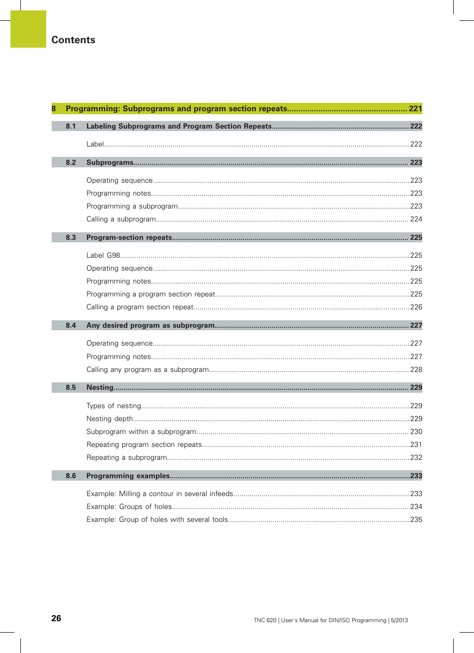 HEIDENHAIN TNC 620 (73498x-02) ISO programming User Manual | Page 26 / 557