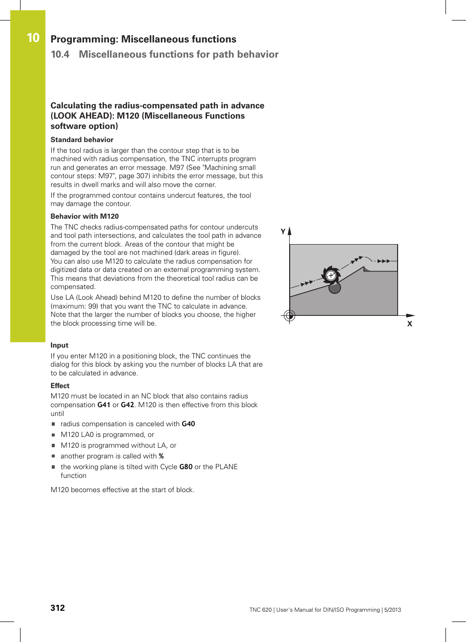Software option) | HEIDENHAIN TNC 620 (73498x-02) ISO programming User Manual | Page 312 / 557