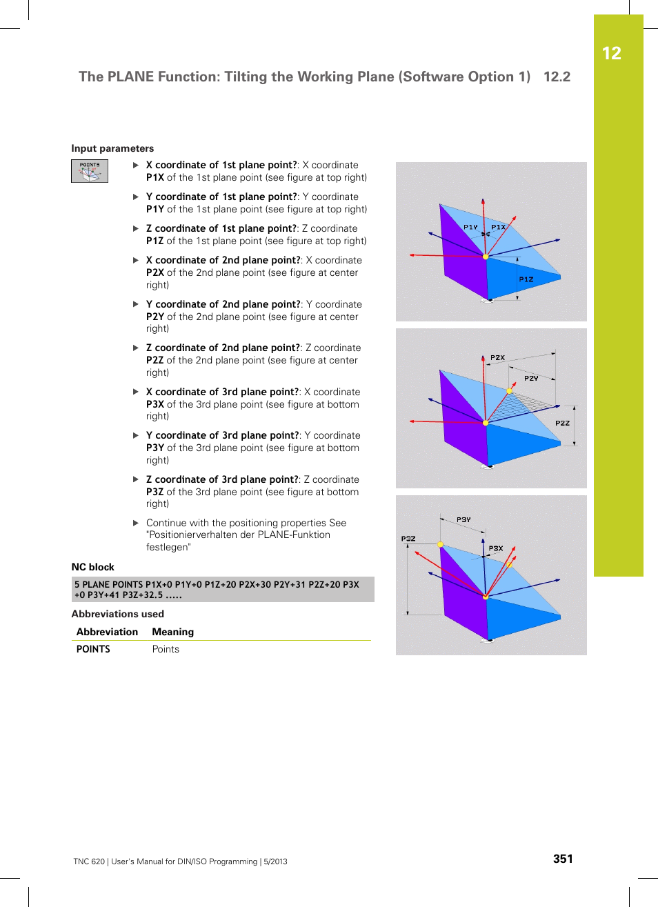 HEIDENHAIN TNC 620 (73498x-02) ISO programming User Manual | Page 351 / 557