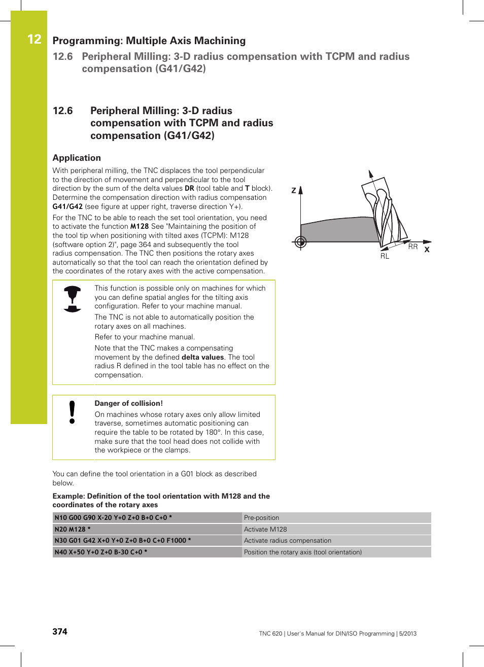 Application | HEIDENHAIN TNC 620 (73498x-02) ISO programming User Manual | Page 374 / 557
