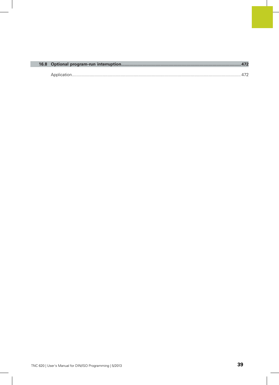 HEIDENHAIN TNC 620 (73498x-02) ISO programming User Manual | Page 39 / 557