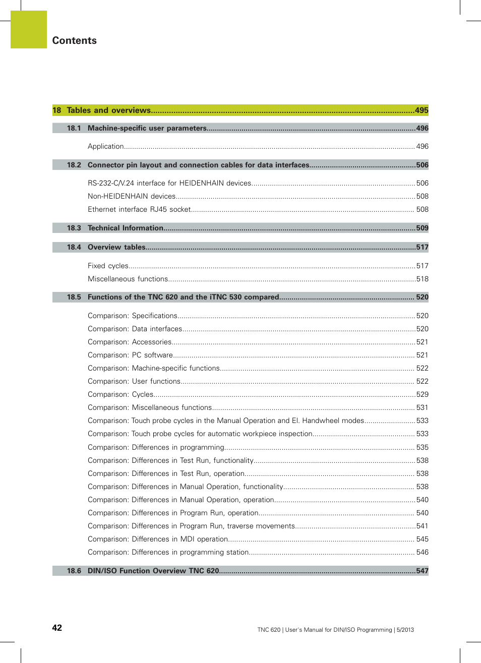 HEIDENHAIN TNC 620 (73498x-02) ISO programming User Manual | Page 42 / 557