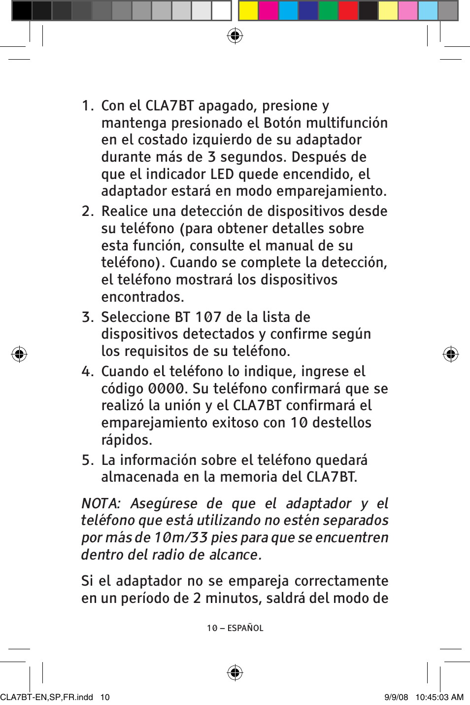 ClearSounds CS-CLA7BT User Manual | Page 34 / 76