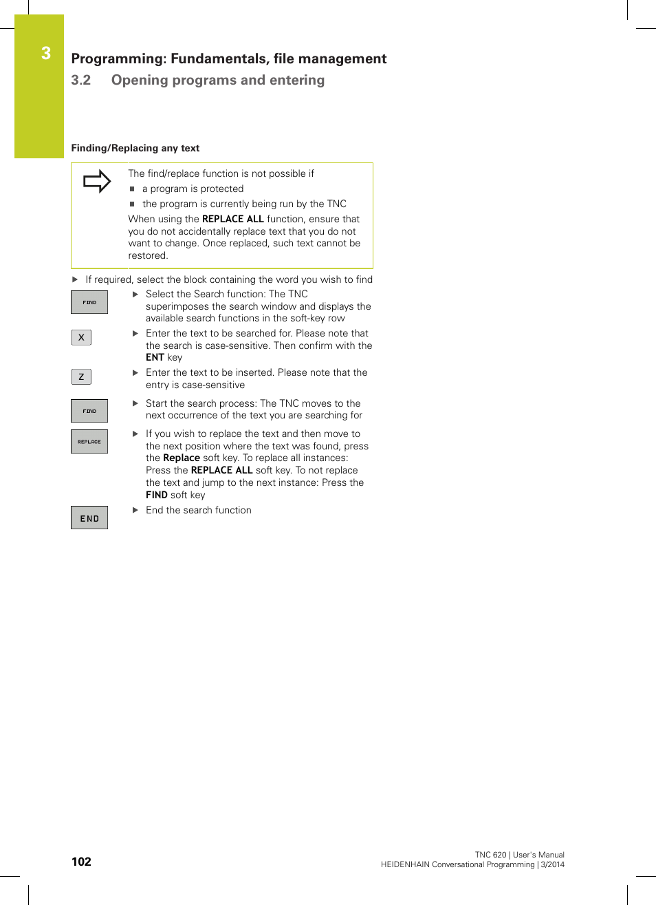 HEIDENHAIN TNC 620 (81760x-01) User Manual | Page 102 / 616