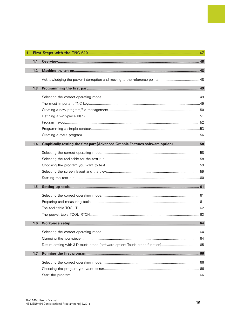 HEIDENHAIN TNC 620 (81760x-01) User Manual | Page 19 / 616