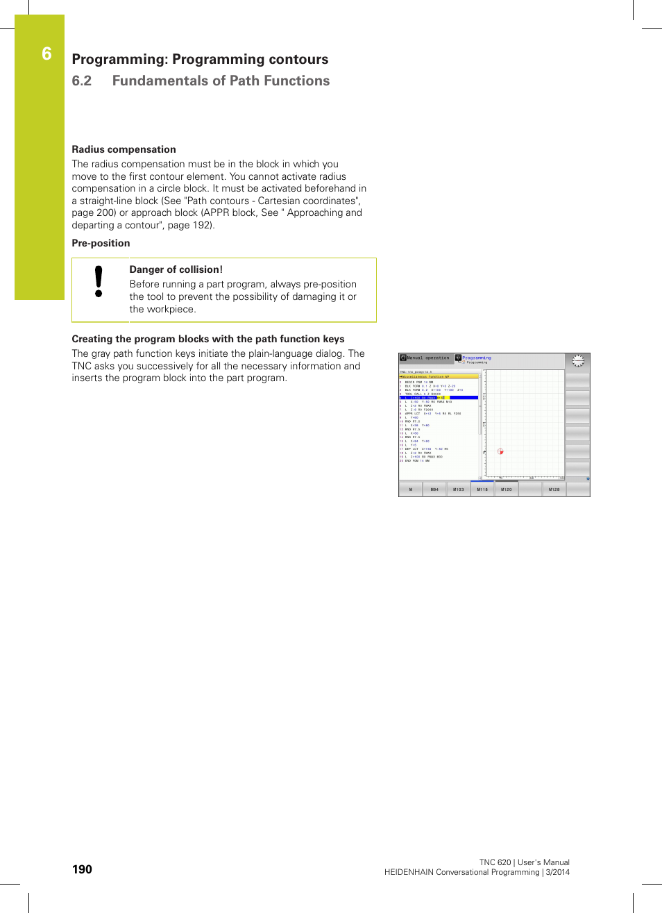 HEIDENHAIN TNC 620 (81760x-01) User Manual | Page 190 / 616