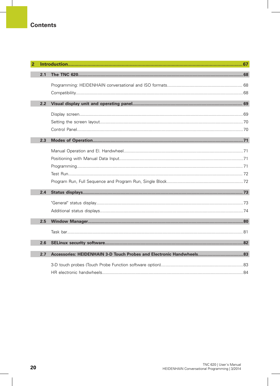 HEIDENHAIN TNC 620 (81760x-01) User Manual | Page 20 / 616