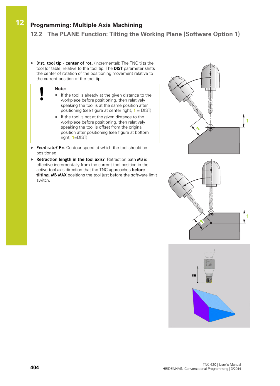 HEIDENHAIN TNC 620 (81760x-01) User Manual | Page 404 / 616