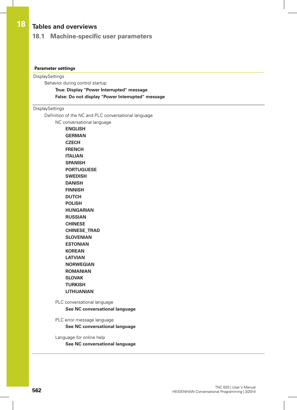 HEIDENHAIN TNC 620 (81760x-01) User Manual | Page 562 / 616