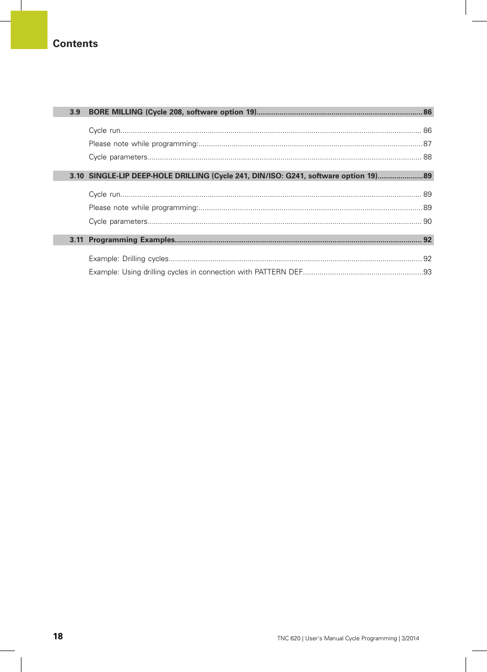HEIDENHAIN TNC 620 (81760x-01) Cycle programming User Manual | Page 18 / 488