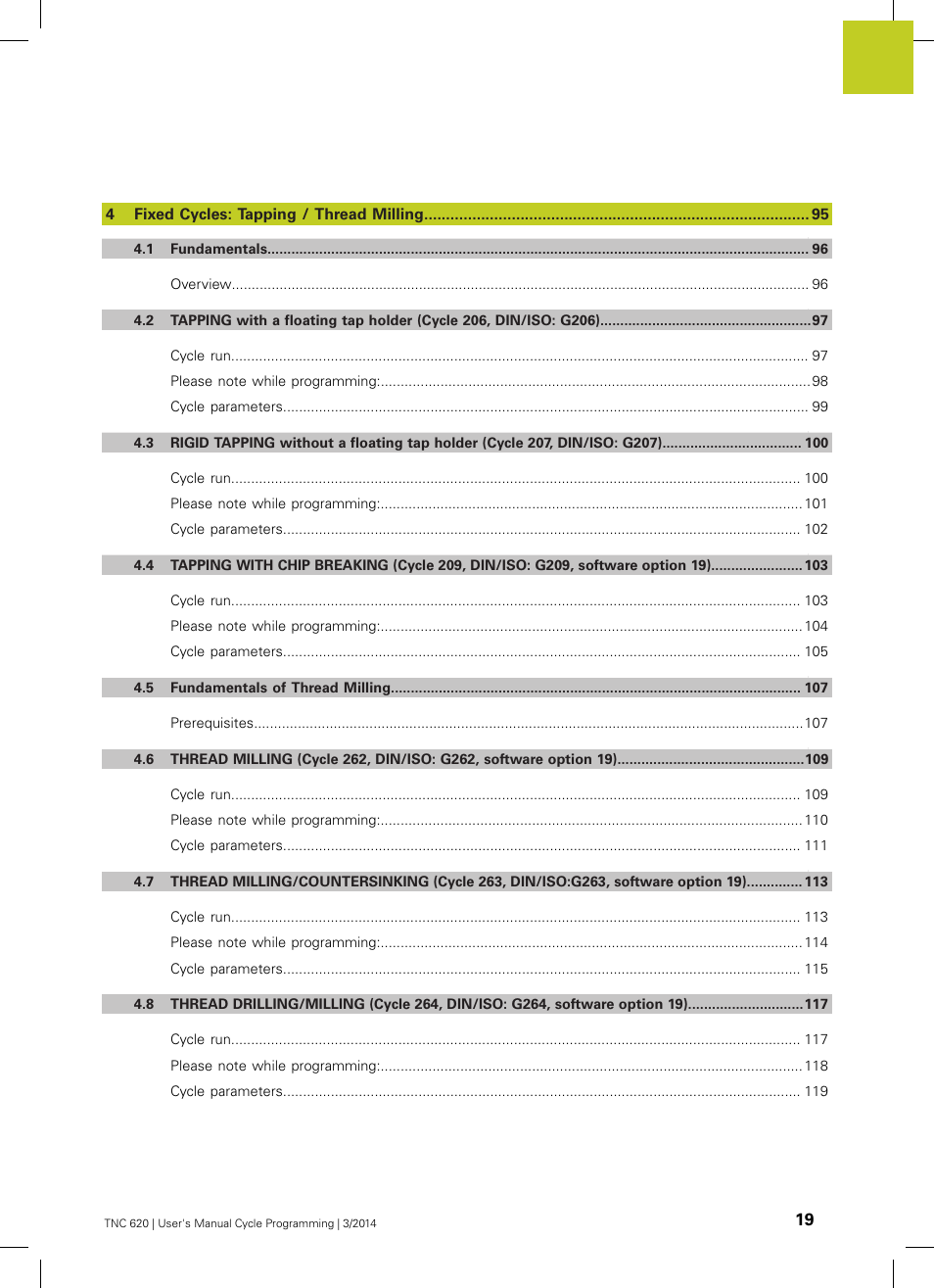 HEIDENHAIN TNC 620 (81760x-01) Cycle programming User Manual | Page 19 / 488