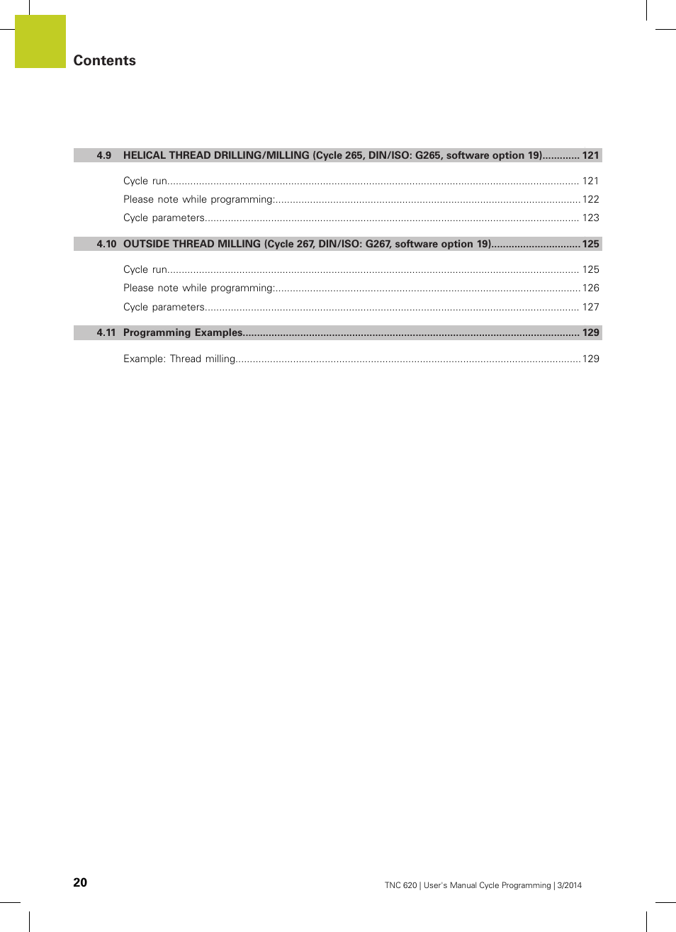 HEIDENHAIN TNC 620 (81760x-01) Cycle programming User Manual | Page 20 / 488