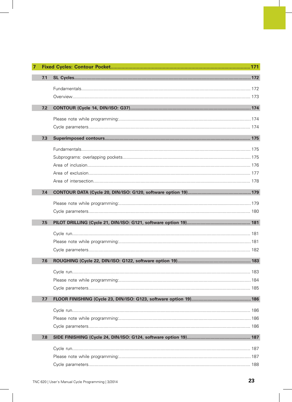 HEIDENHAIN TNC 620 (81760x-01) Cycle programming User Manual | Page 23 / 488