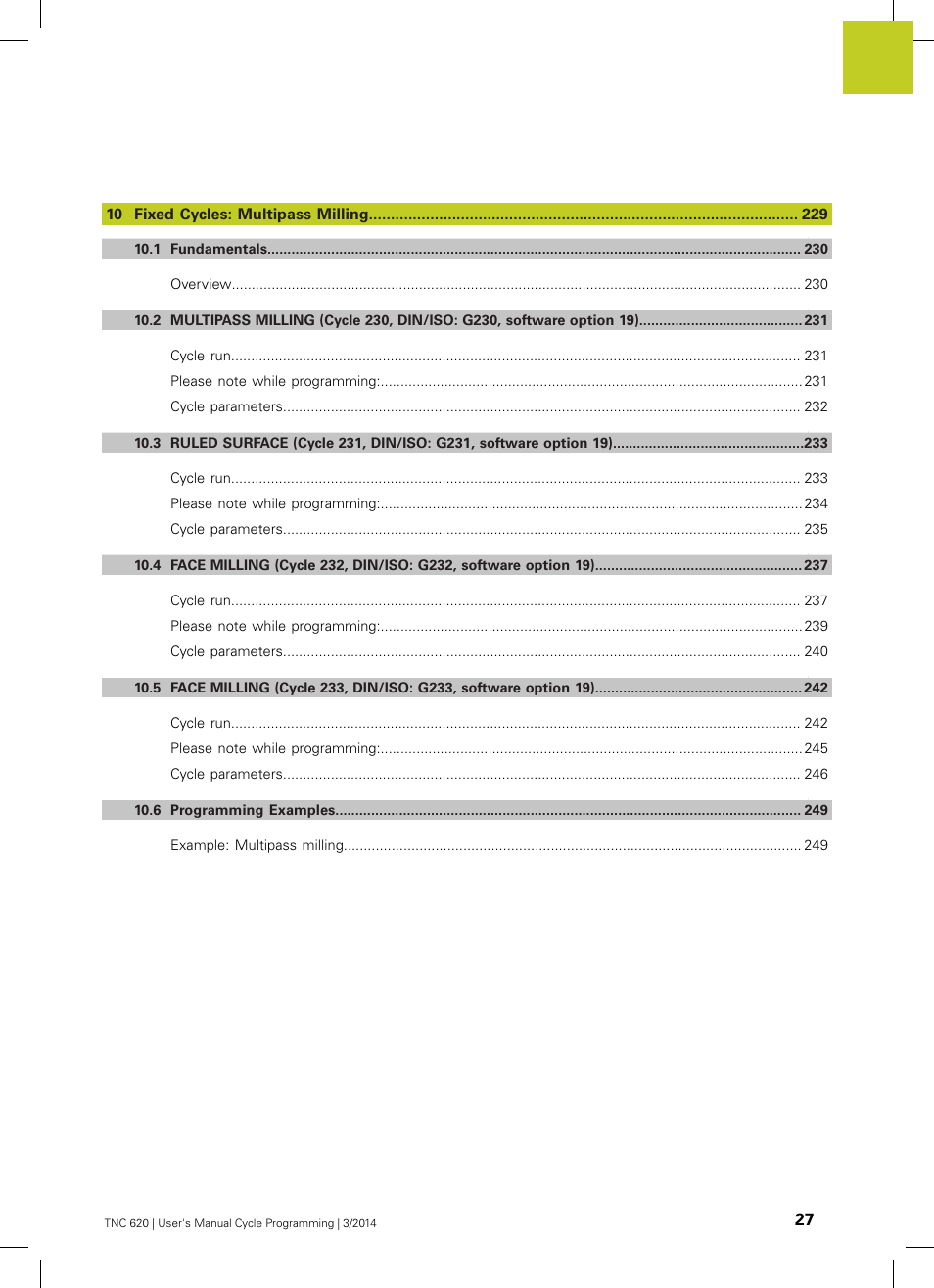HEIDENHAIN TNC 620 (81760x-01) Cycle programming User Manual | Page 27 / 488