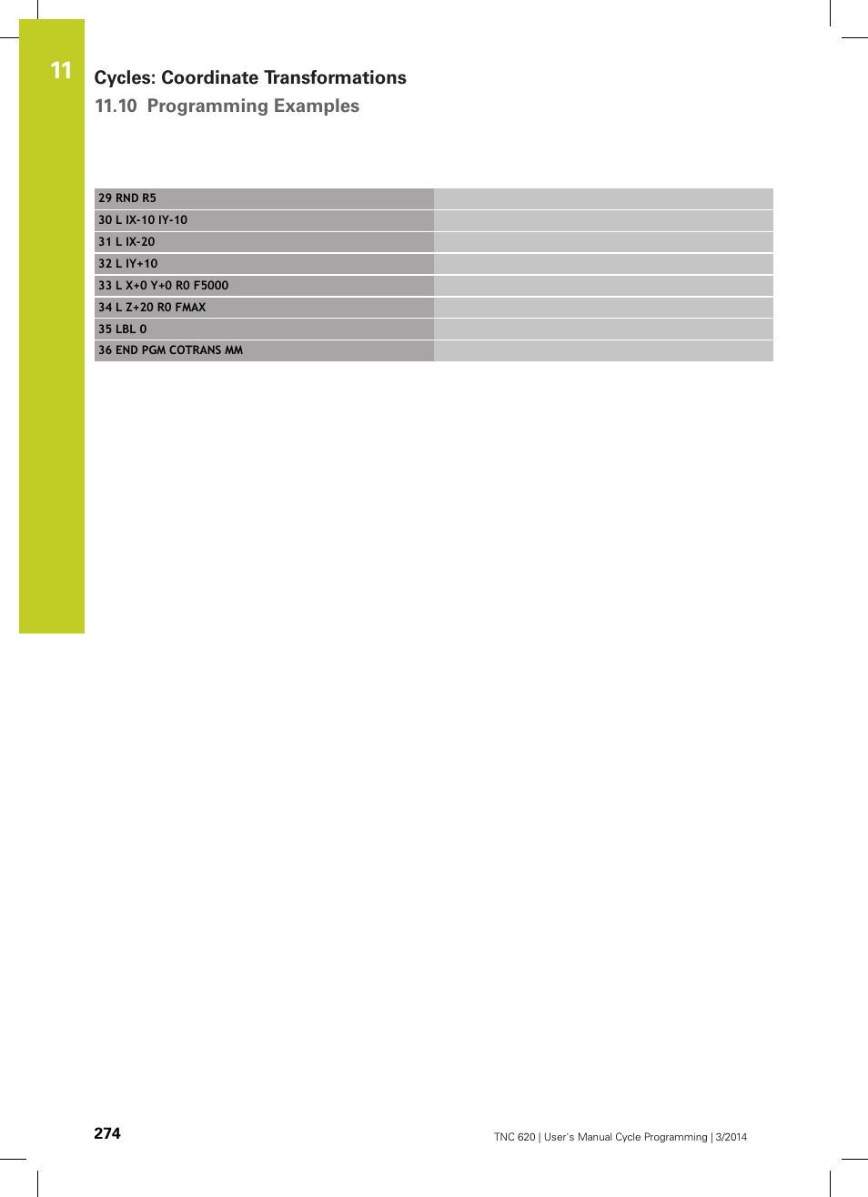 HEIDENHAIN TNC 620 (81760x-01) Cycle programming User Manual | Page 274 / 488
