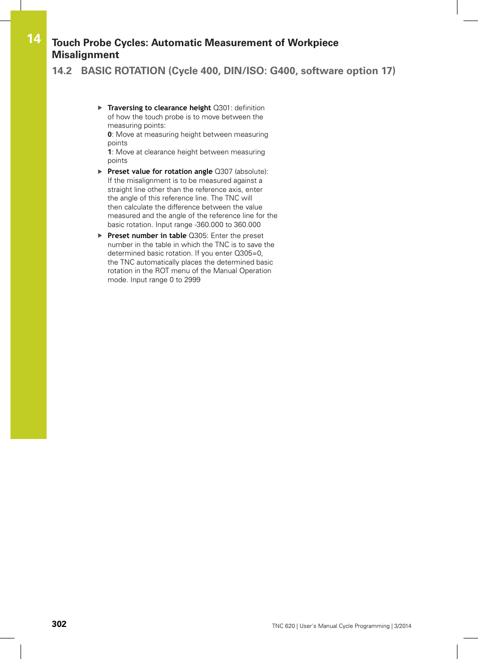 HEIDENHAIN TNC 620 (81760x-01) Cycle programming User Manual | Page 302 / 488